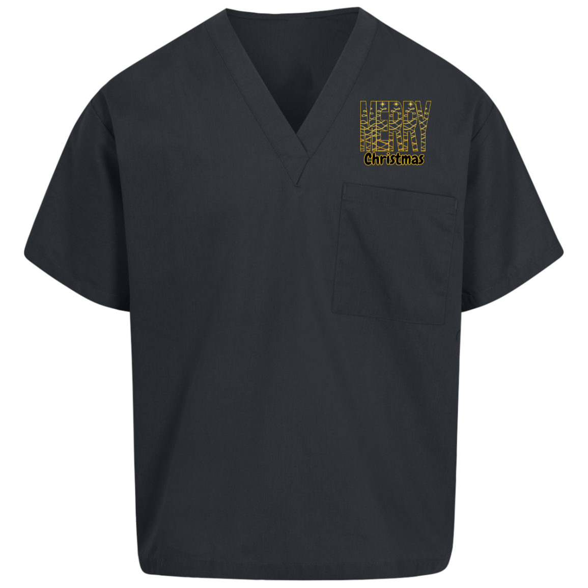 Merry Christmas Scrub Top