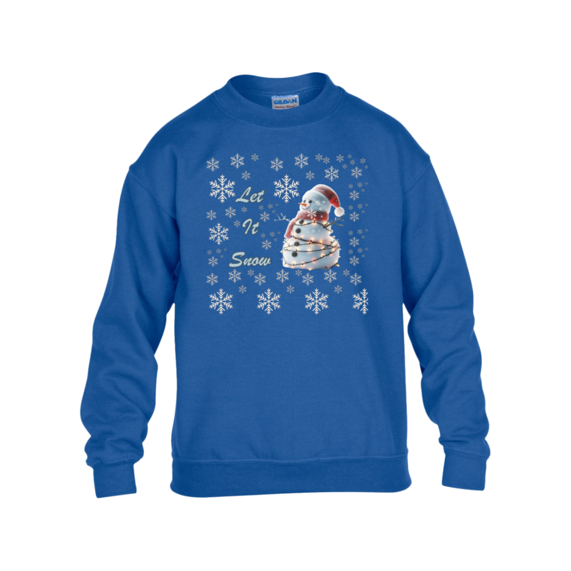Let It Snow Kids Heavy Blend Fleece Sweatshirt