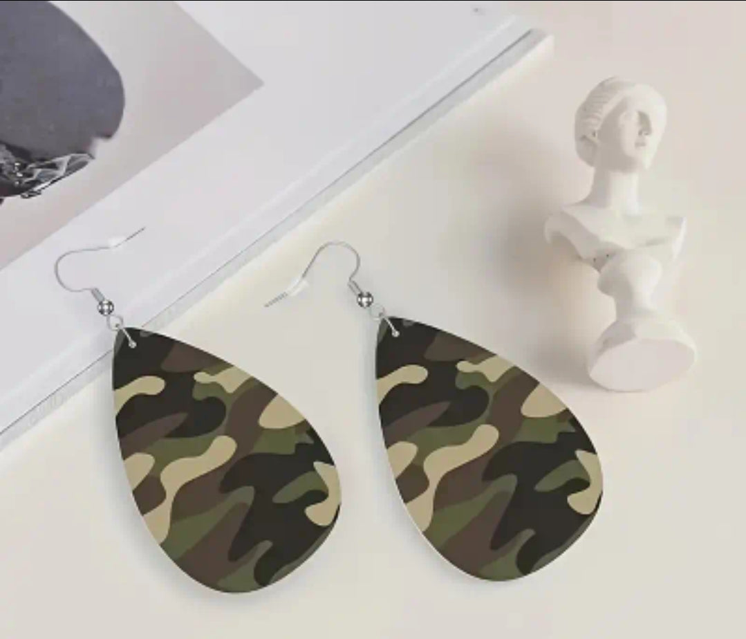 Camo Earrings