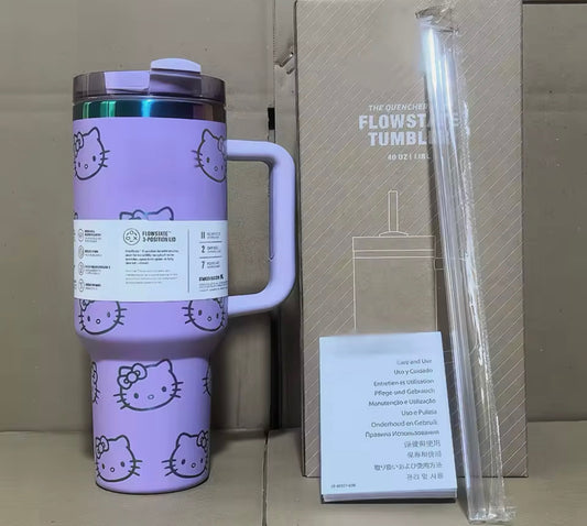 40oz Stanley Hello Kitty Stainless Steel Tumbler with Lid and Straw