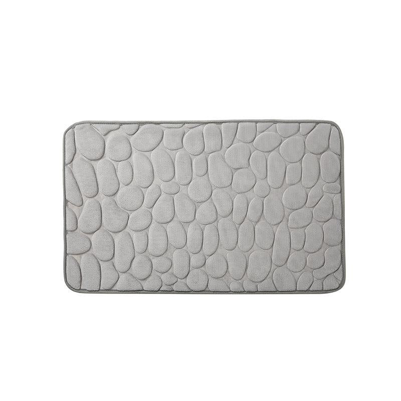 Cobblestone Embossed Bathroom Bath Mat Non-slip Carpets