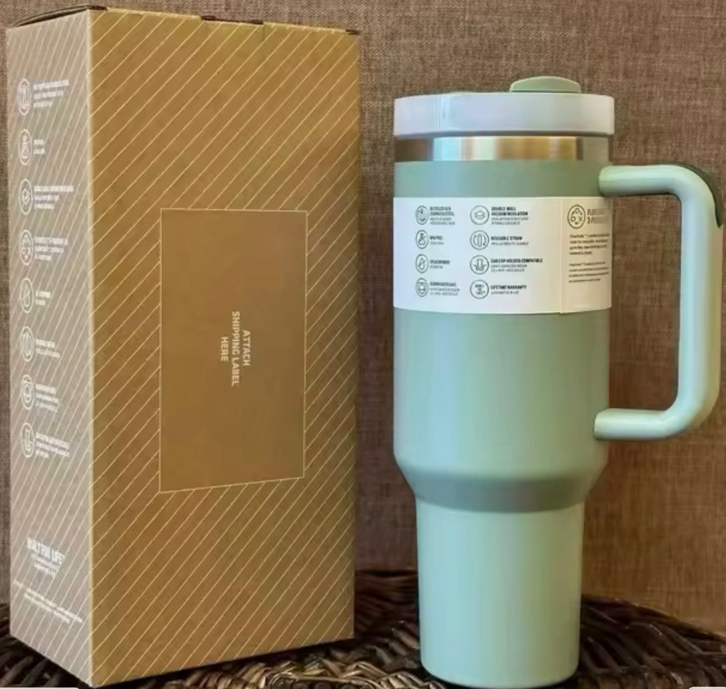 40oz Solid Color Insulated Tumbler — Vacuum Sealed Stainless Steel - Naynie's Treasures