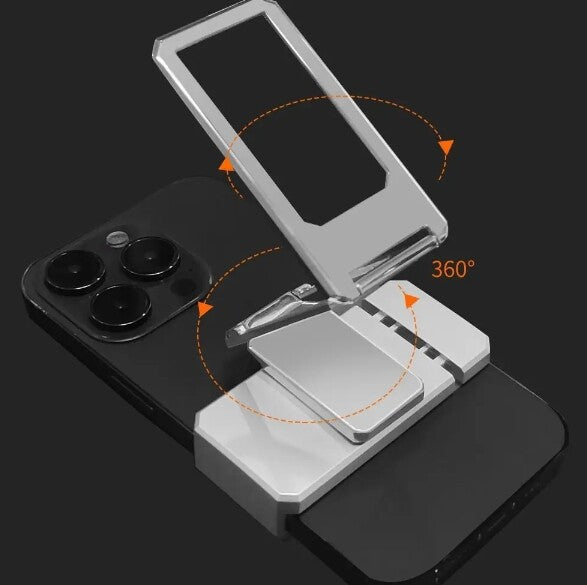 360 Rotation Foldable Stand Back Clip Phone Holder