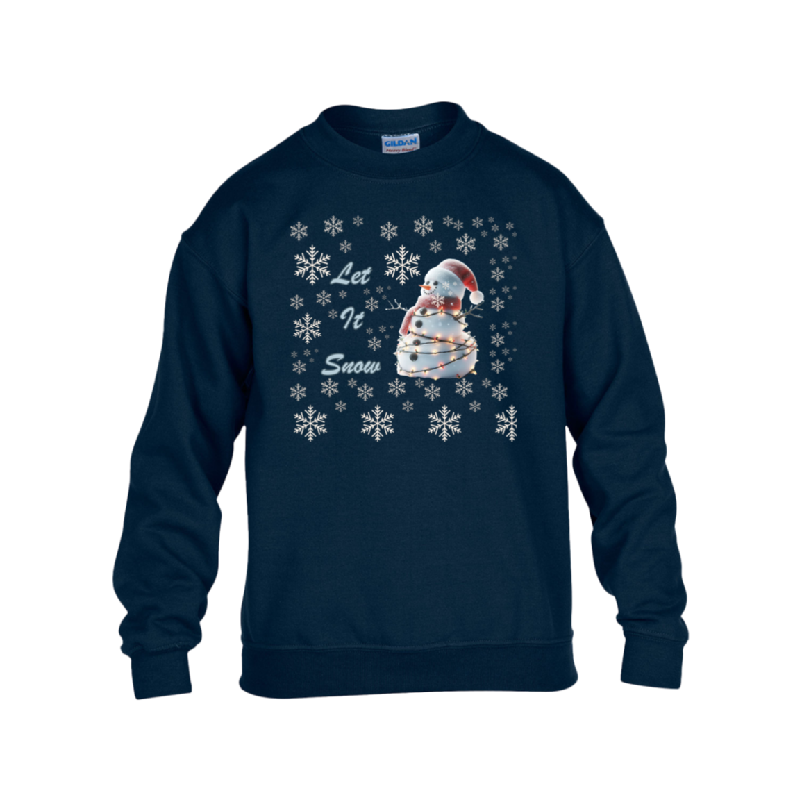 Let It Snow Kids Heavy Blend Fleece Sweatshirt