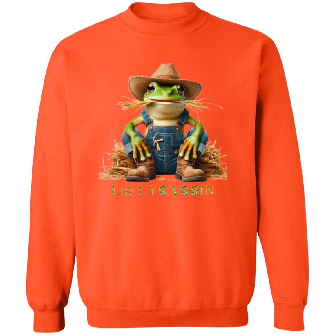 Frog Lollygaggin Pullover Sweatshirt