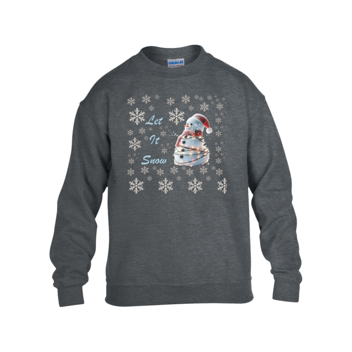 Let It Snow Kids Heavy Blend Fleece Sweatshirt