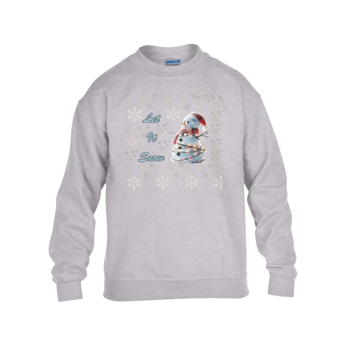 Let It Snow Kids Heavy Blend Fleece Sweatshirt