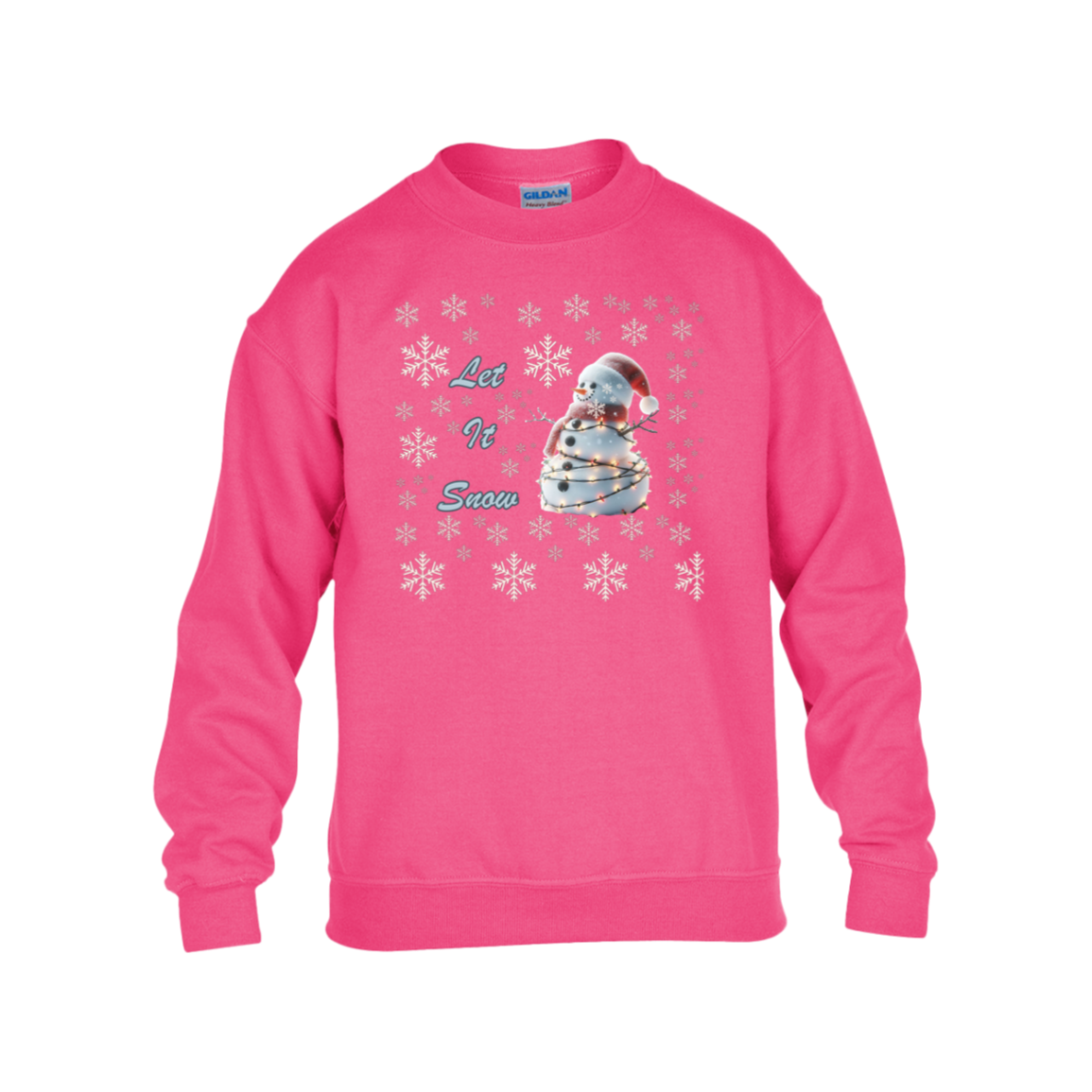 Let It Snow Kids Heavy Blend Fleece Sweatshirt