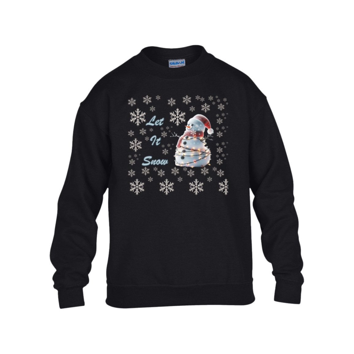 Let It Snow Kids Heavy Blend Fleece Sweatshirt