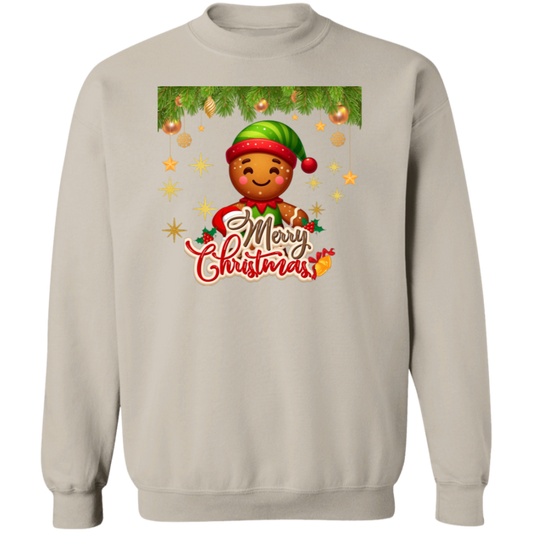 Gingerbread Elf Crewneck Pullover Sweatshirt