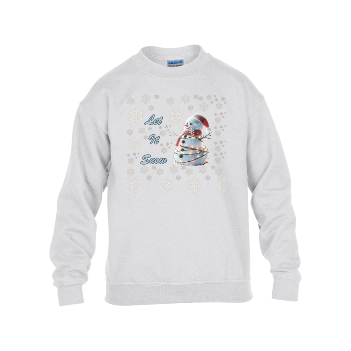 Let It Snow Kids Heavy Blend Fleece Sweatshirt