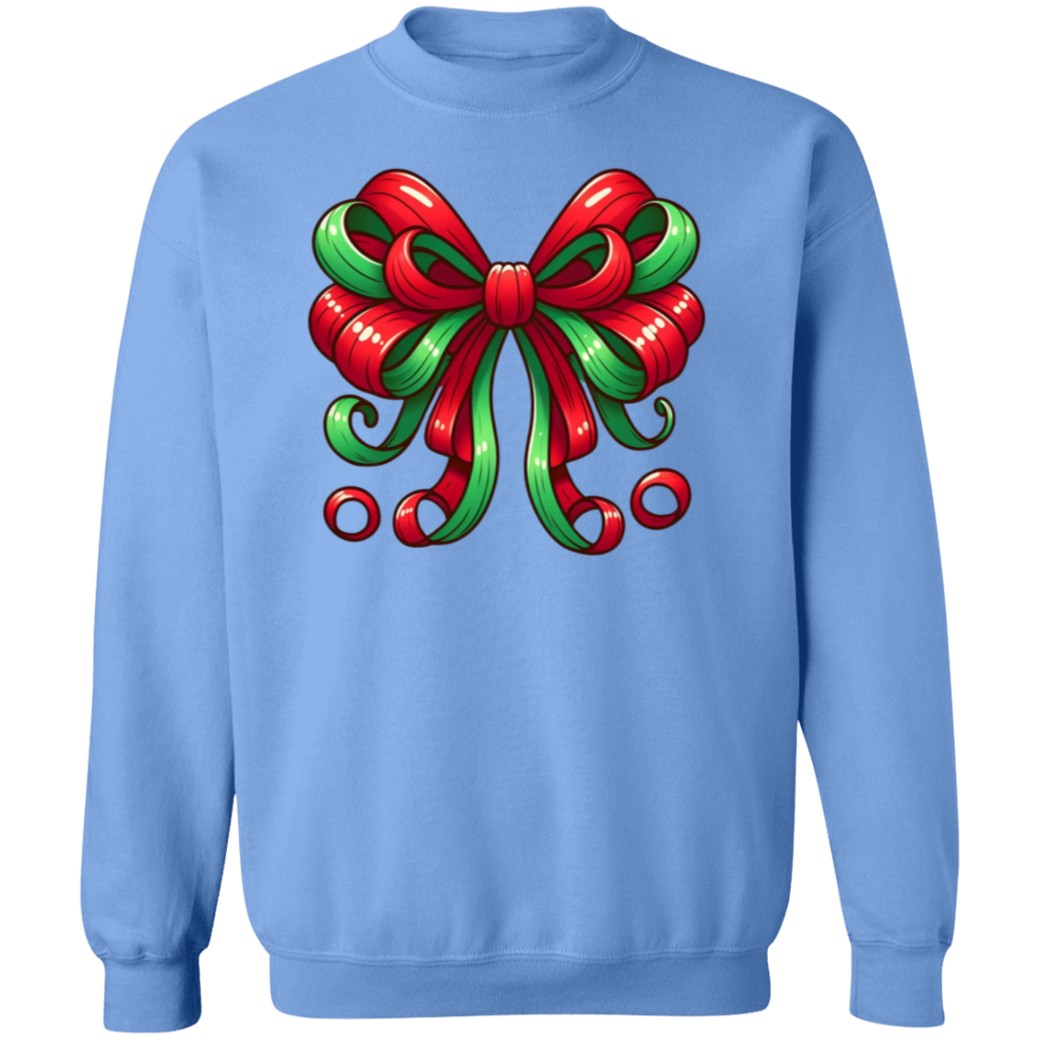 Christmas Bow Pullover Sweatshirt