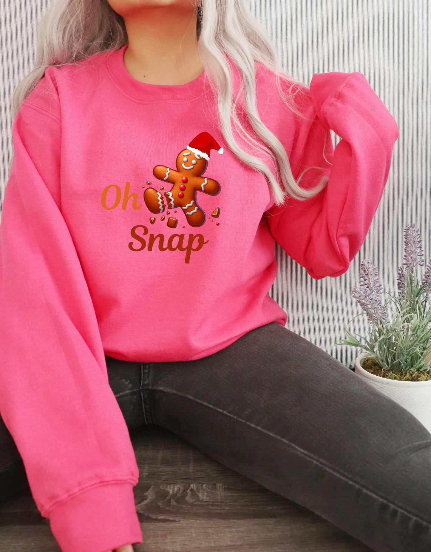 Oh Snap Crewneck Pullover Sweatshirt