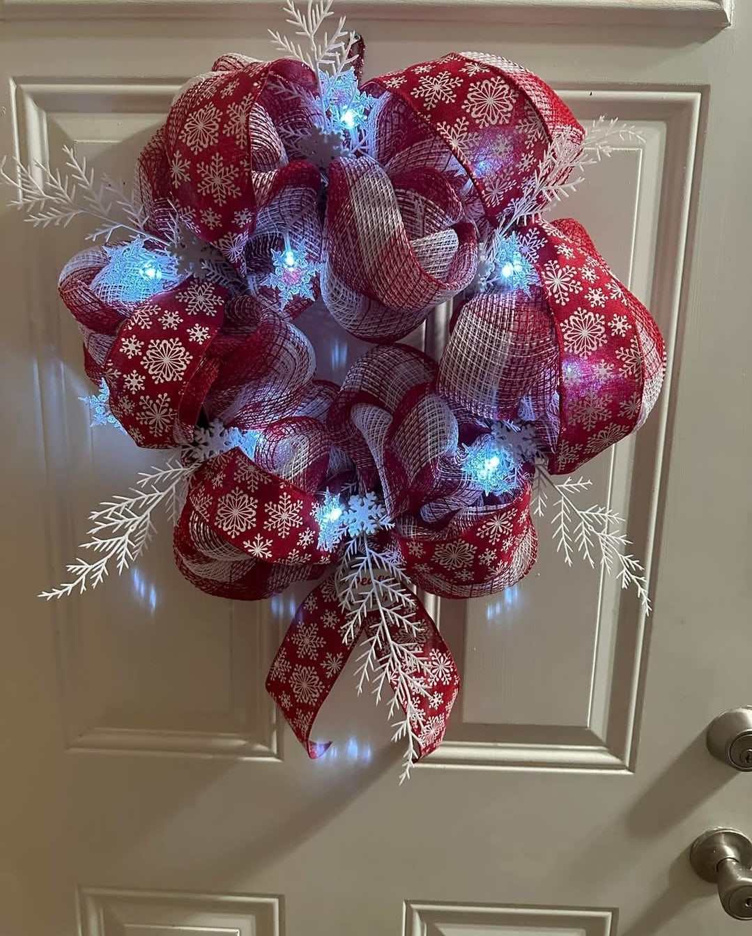 Handmade Red Christmas Wreath