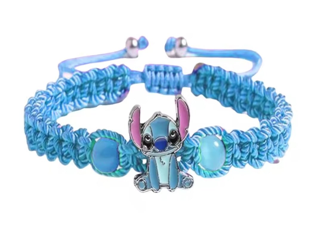 Blue Character Charm Bracelet — Cute Beaded Friendship Bracelet - Naynie's Treasures