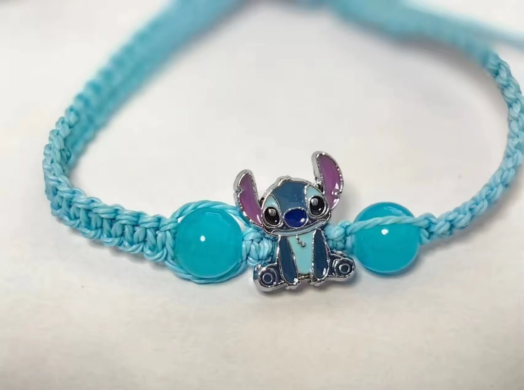Blue Character Charm Bracelet — Cute Beaded Friendship Bracelet - Naynie's Treasures