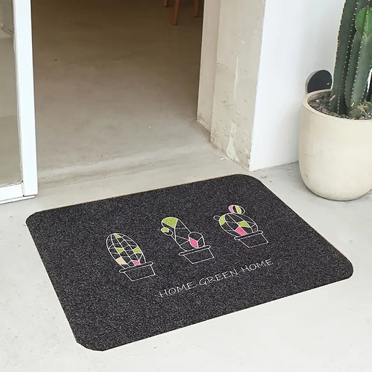 Cactus Embroidered Floor Mat