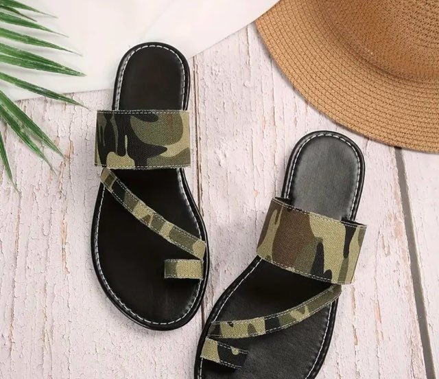 Camo Queen Bundle — Tank & Leggings Set + Statement Earrings + Sandals (Save $8.98) - Naynie's Treasures