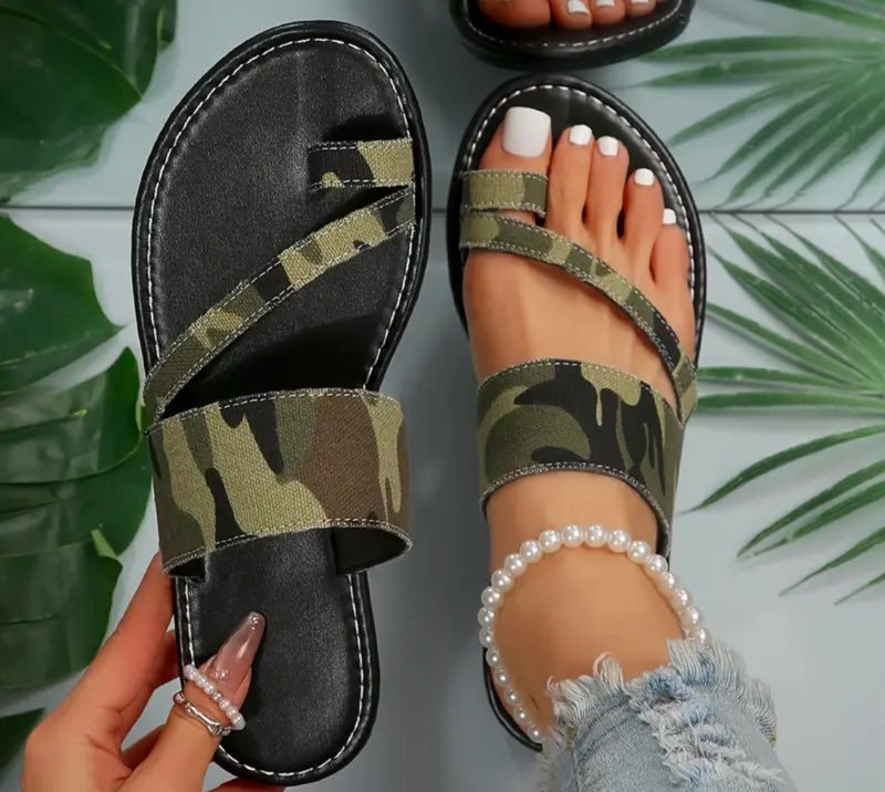 Camo Sandals - Naynie's Treasures