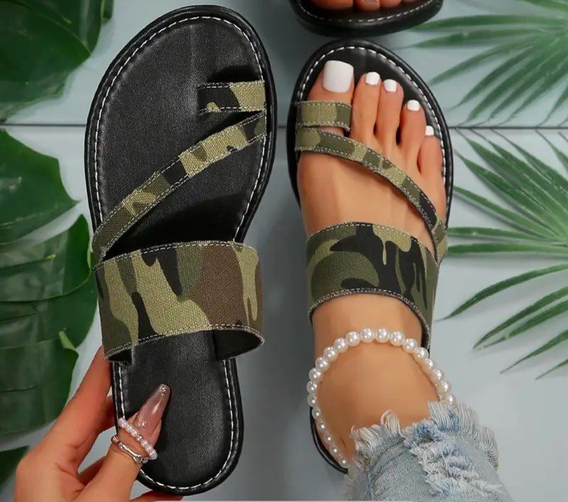 Camo Sandals - Naynie's Treasures