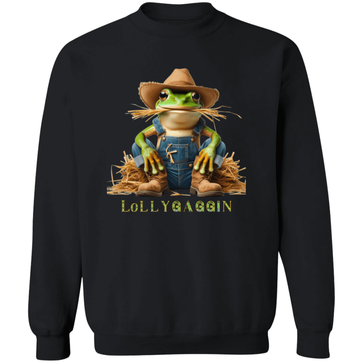 Frog Lollygaggin Pullover Sweatshirt - Naynie's Treasures