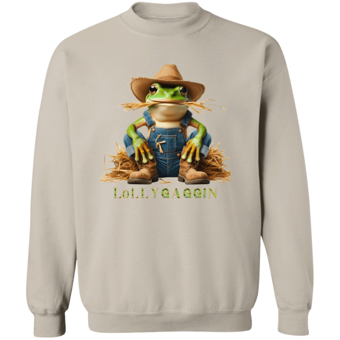 Frog Lollygaggin Pullover Sweatshirt - Naynie's Treasures