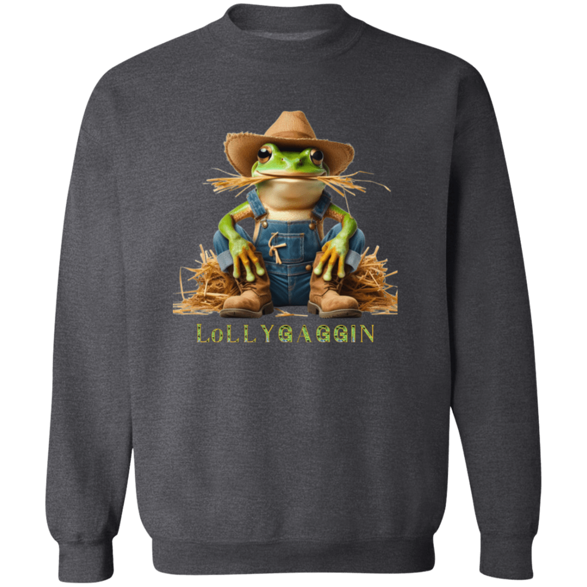 Frog Lollygaggin Pullover Sweatshirt - Naynie's Treasures