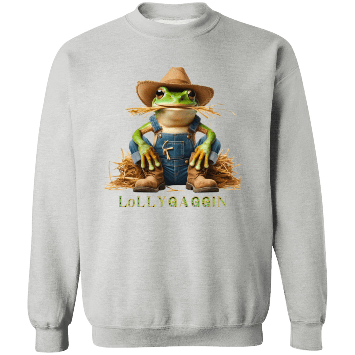 Frog Lollygaggin Pullover Sweatshirt - Naynie's Treasures