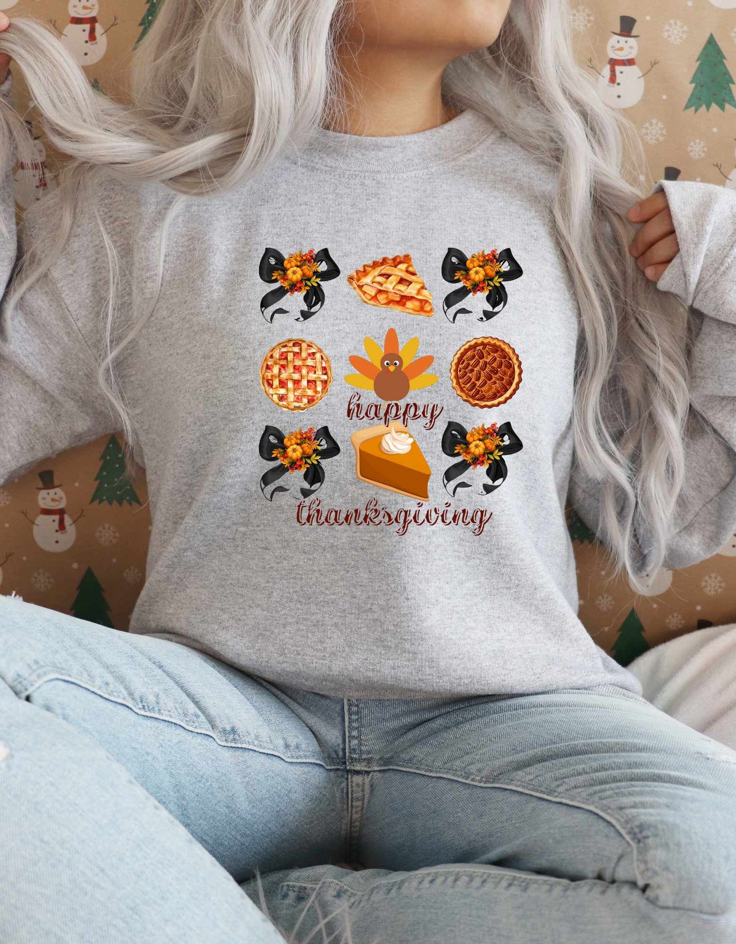 Thanksgiving Pie Pullover Sweatshirt