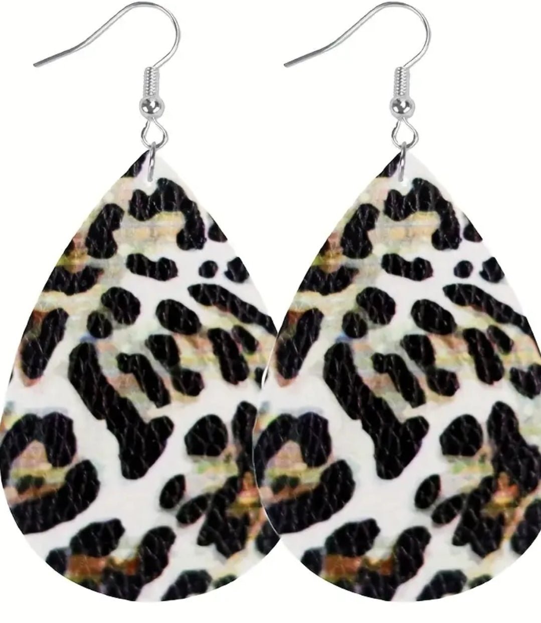 Printed Teardrop Earrings - Naynie's Treasures
